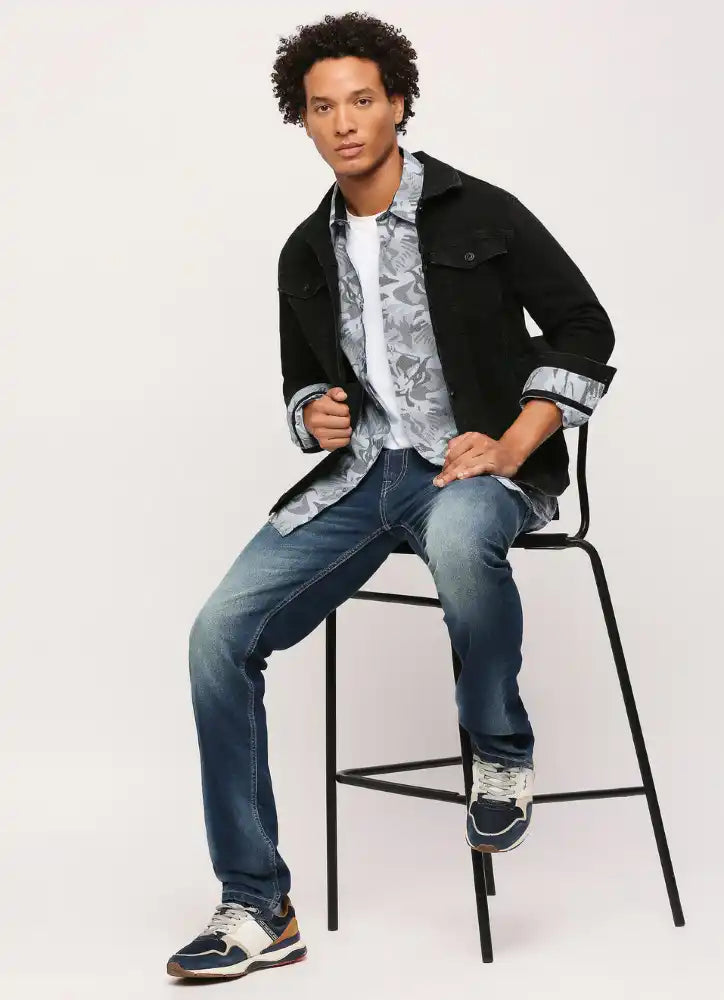 Pepe Jeans Mens Shirt FABER SR LS IP PM308428