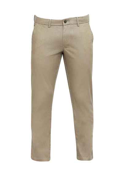 BASICS Mens LIGHT BROWN TAPERED TROUSER 23BTR51611 FF