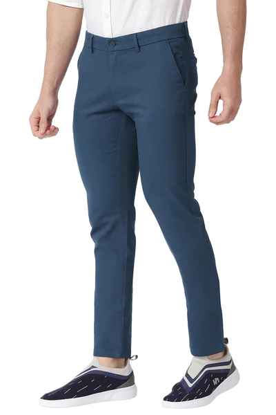 BASICS Mens NAVY TAPERED TROUSER 23BTR50193 FF