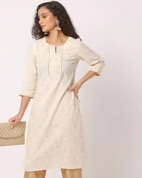 WOMENS KURTHI WHITE