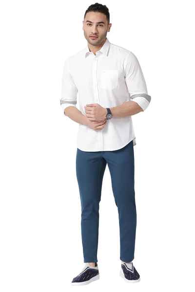 BASICS Mens NAVY TAPERED TROUSER 23BTR50193 FF