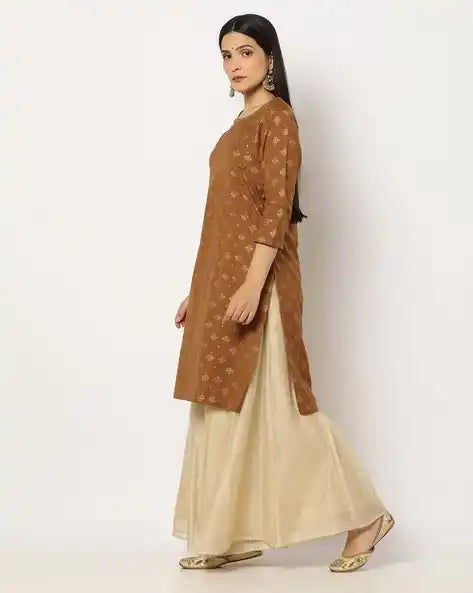 WOMENS KURTHI BROWN