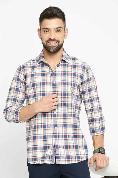BASICS Mens NAVY SLIM SHIRT 23BSH51744 HS