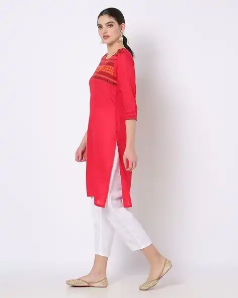 WOMENS KURTHI RED