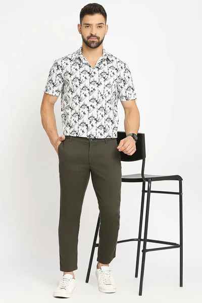 BASICS Mens MID GREY TAPERED TROUSER 23BTR51802 FF