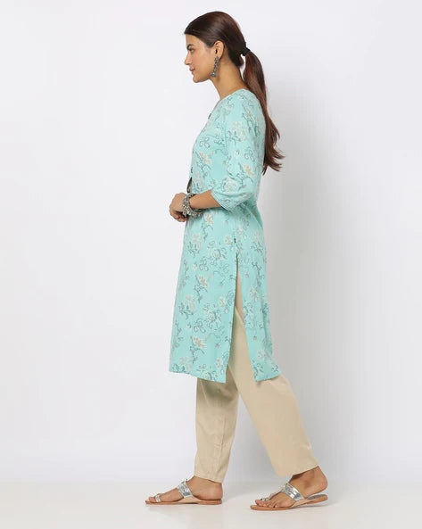 WOMENS KURTHI SKY BLUE