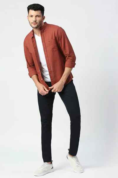 BASICS Mens NAVY TAPERED TROUSER 22BTR51024 FF