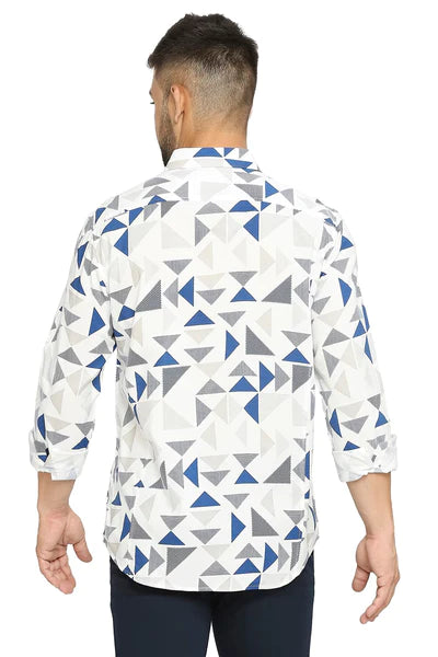 BASICS Mens WHITE SLIM SHIRT 23BSH51827 LS