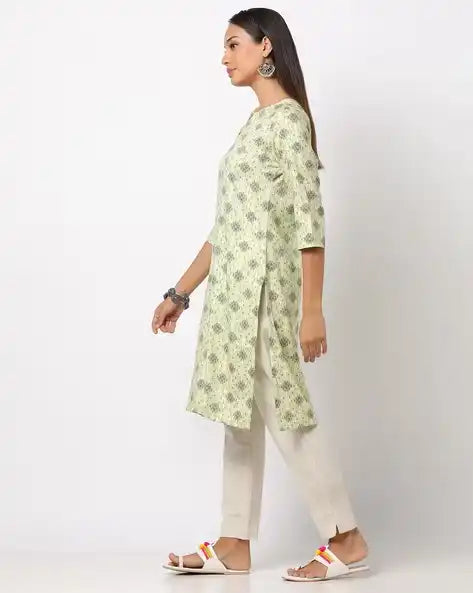 WOMENS KURTHI MINT GREEN