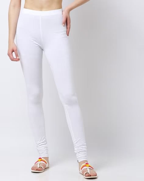 Womens WHITE Color LEGGINGS