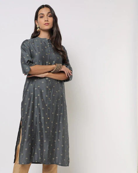 Womens DARK GREY Color KURTHI