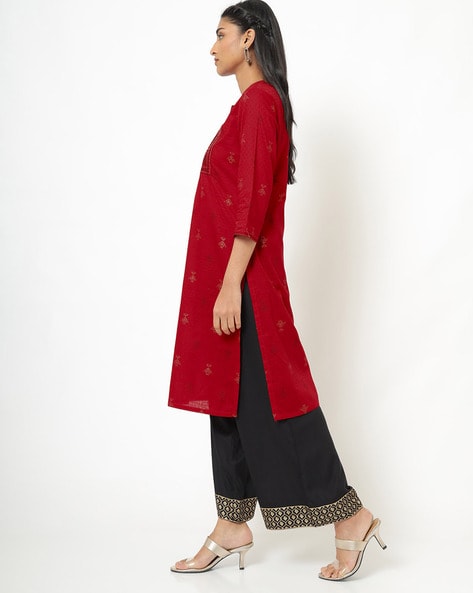 Womens RED Color KURTHI