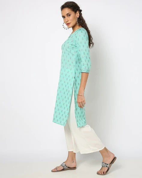 Womens AQUA Color KURTHI