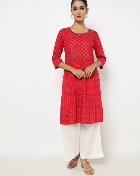 Womens MAGENTA/FUCHSIA Color KURTHI