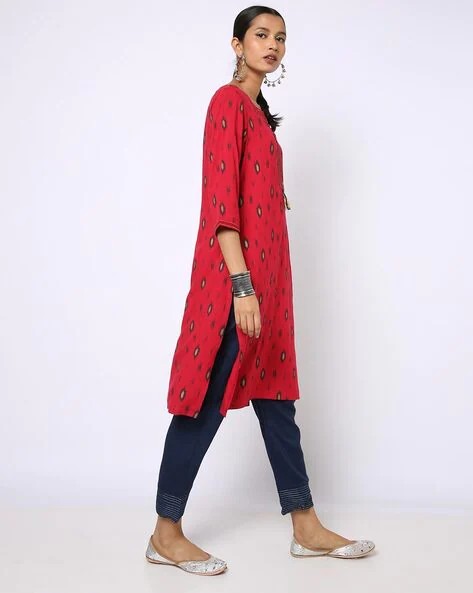 Womens RED Color KURTHI