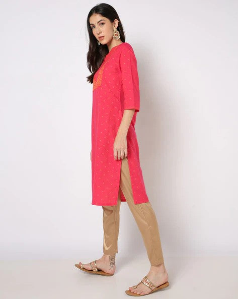 Womens PINK Color KURTHI