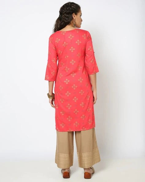 Womens PINK Color KURTHI