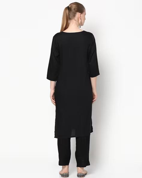 Womens BLACK Color KURTHI