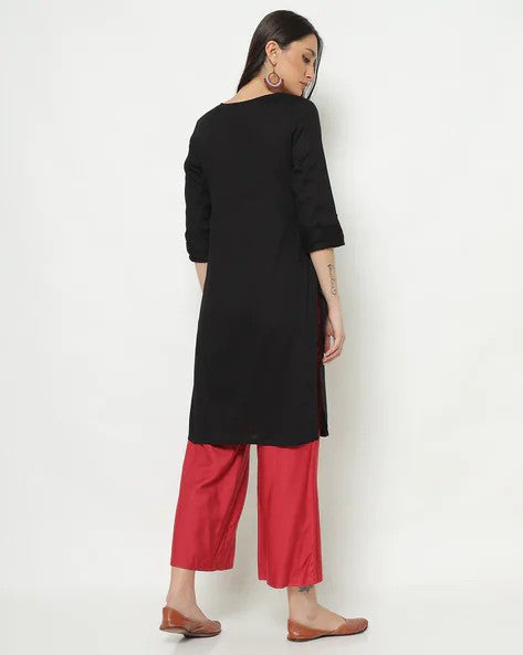 Womens BLACK Color KURTHI