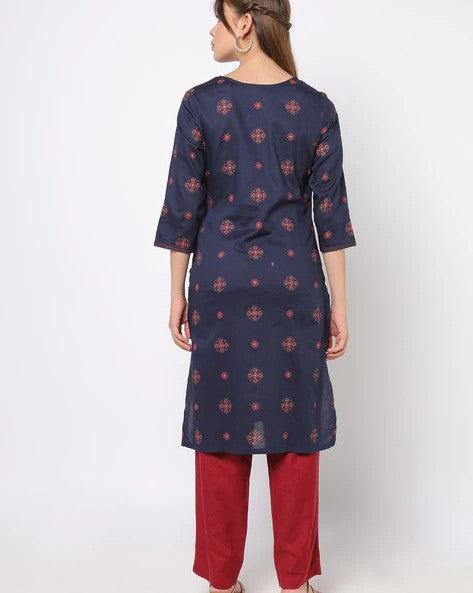 Womens NAVY Color KURTHI