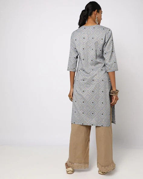 Womens LT. GREY Color KURTHI