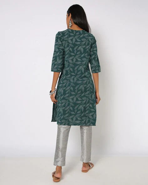 Womens DARK GREEN Color KURTHI