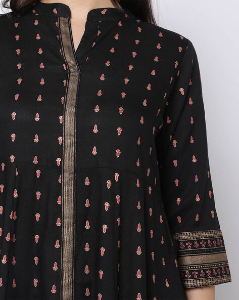Womens BLACK BLACK Color KURTHI