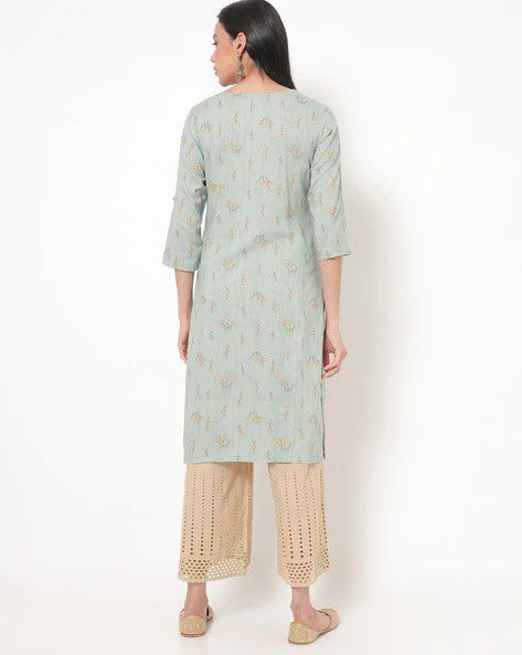 Womens PEACH Color KURTHI