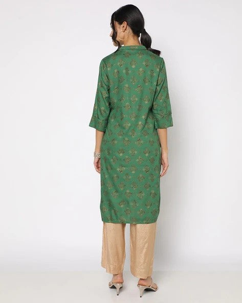 Womens GREEN Color KURTHI