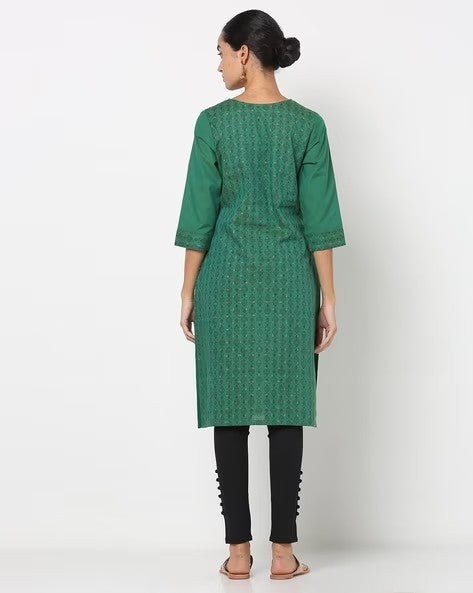 Womens GREEN Color KURTHI
