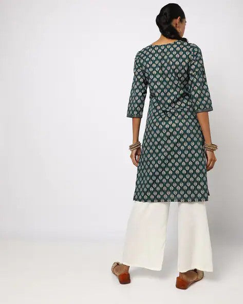 Womens TEAL Color KURTHI