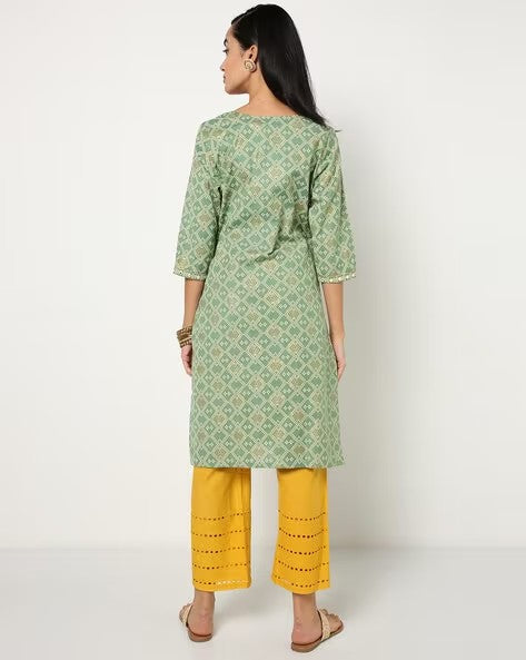 Womens GREEN Color KURTHI
