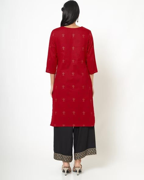 Womens RED Color KURTHI
