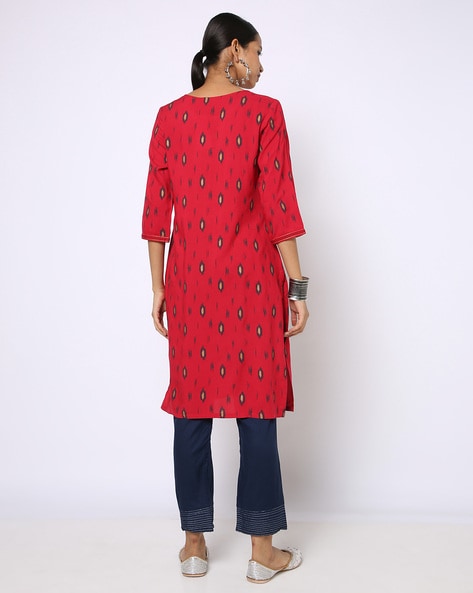 Womens RED Color KURTHI