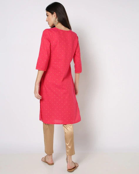 Womens PINK Color KURTHI