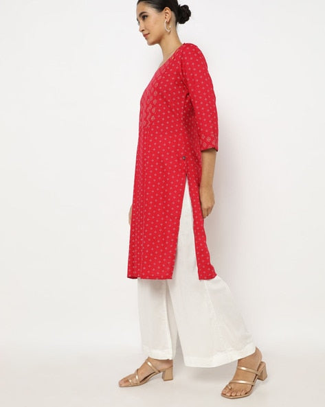 Womens MAGENTA/FUCHSIA Color KURTHI