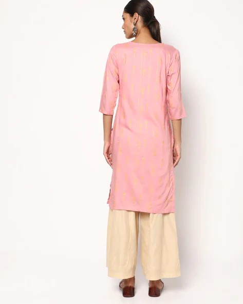 Womens LT. PINK Color KURTHI
