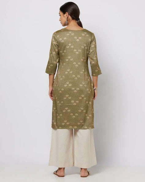Womens GREEN Color KURTHI