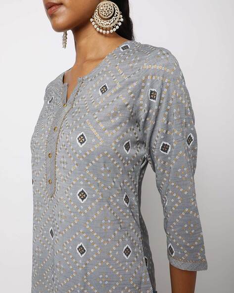 Womens LT. GREY Color KURTHI