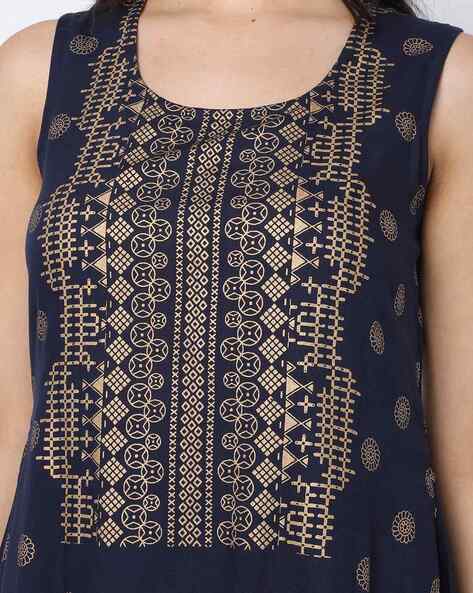 Womens NAVY Color KURTHI