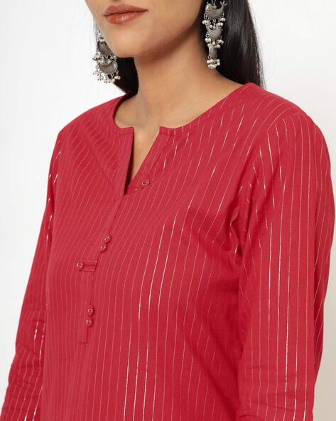 Womens RED Color KURTHI