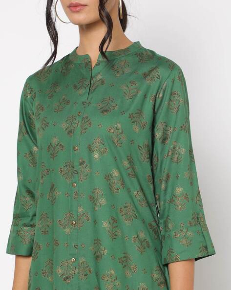 Womens GREEN Color KURTHI