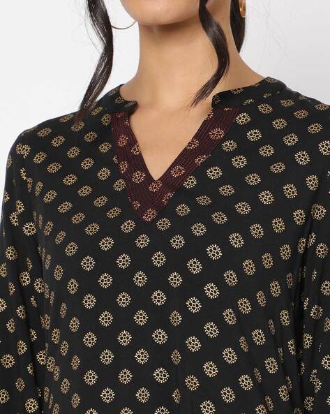 Womens BLACK BLACK Color KURTHI