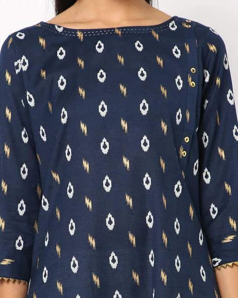 Womens NAVY Color KURTHI