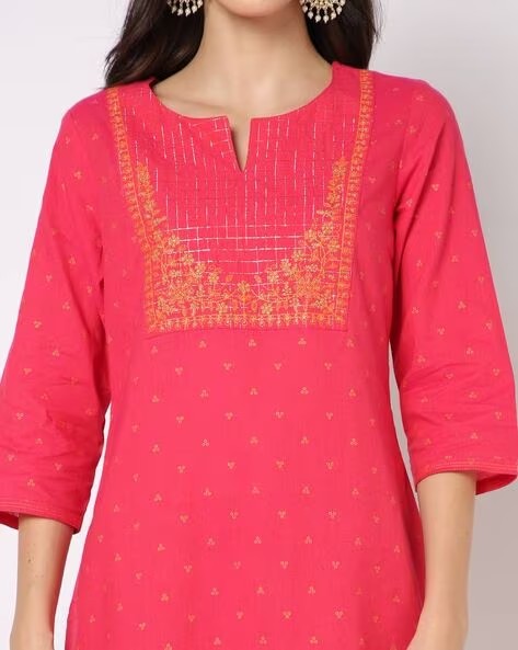 Womens PINK Color KURTHI