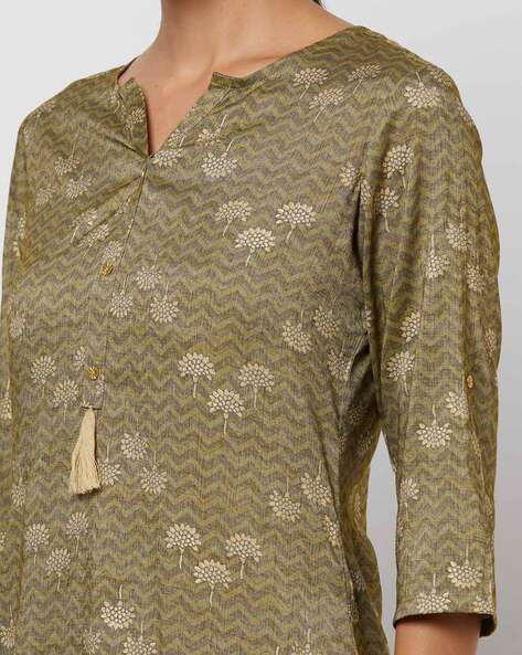 Womens GREEN Color KURTHI