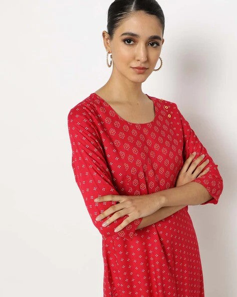 Womens MAGENTA/FUCHSIA Color KURTHI