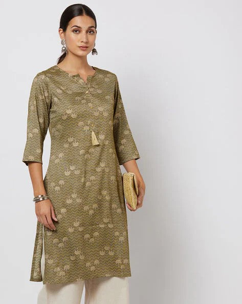Womens GREEN Color KURTHI