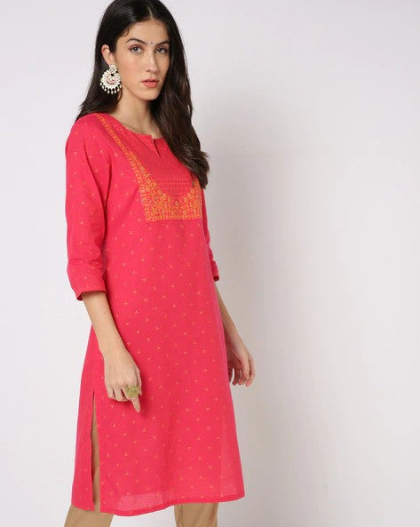 Womens PINK Color KURTHI