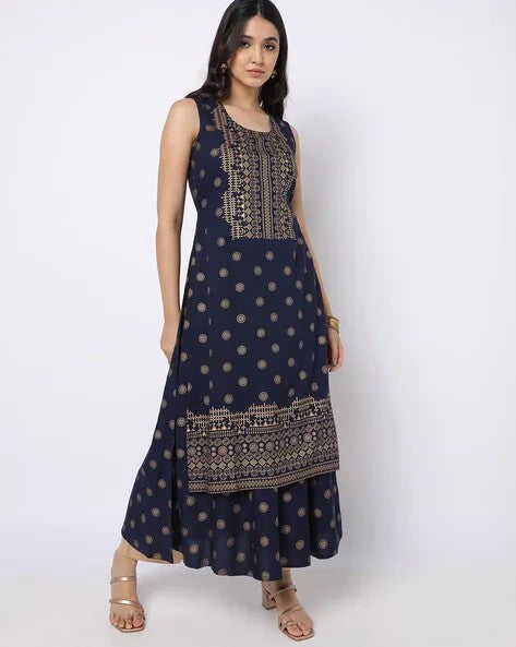 Womens NAVY Color KURTHI